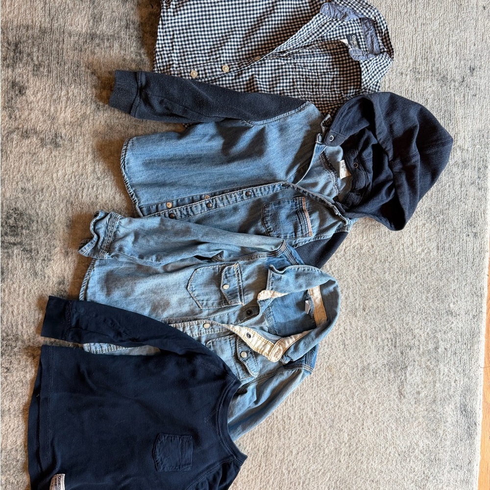 Stylish Denim and Navy Shirt Collection